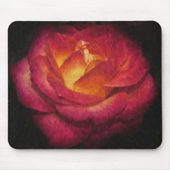 Tapis De Souris Peinture à l'huile de Rose flamand (Devant)
