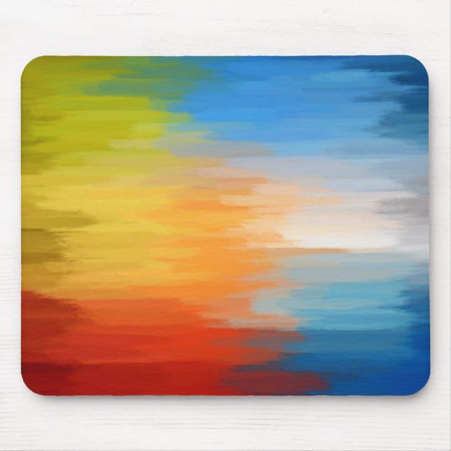 Tapis De Souris Peinture Abstraite | Couleurs dynamiques 17 (Devant)
