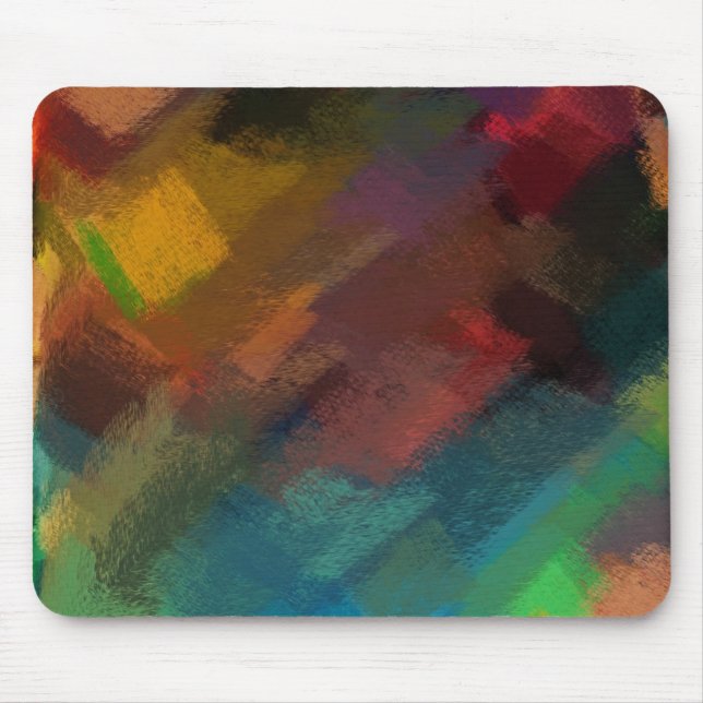 Tapis De Souris Peinture Abstraite | Couleurs dynamiques 3 (Devant)