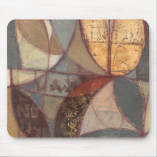 Tapis De Souris Peinture Abstraite de feuilles florales par Norman