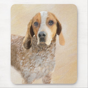 Tapis De Souris Peinture américaine anglaise sur pilon - Chien Art
