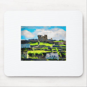 Tapis De Souris Peinture aquarelle du paysage d'Inishmore