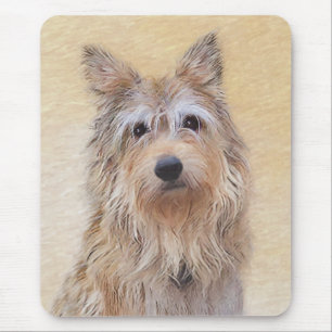 Tapis De Souris Peinture Berger Picard - Joli art original chien