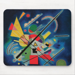Tapis De Souris Peinture bleue par Wassily Kandinsky