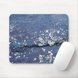Tapis De Souris Peinture bleue patinée Abstraite