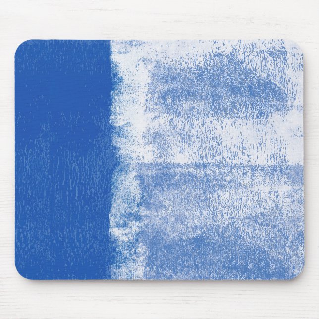 Tapis De Souris Peinture bleue roulée (Devant)