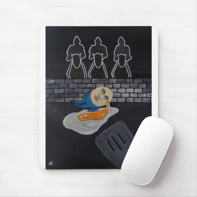 Tapis De Souris Peinture Broken Then Fried par Alfred Fox (Avec souris)