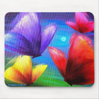 Tapis De Souris Peinture d'art de papillon - multi