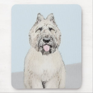 Tapis De Souris Peinture de Bouvier des Flandres - Art original de