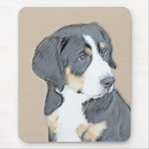 Tapis De Souris Peinture de Chien de Montagne bernois - Art origin