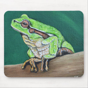 Tapis De Souris Peinture de grenouille arboricole