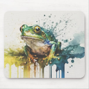 Tapis De Souris Peinture de grenouille semi-Abstraite très Cool