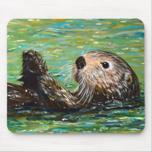 Tapis De Souris Peinture de la Loupe de mer
