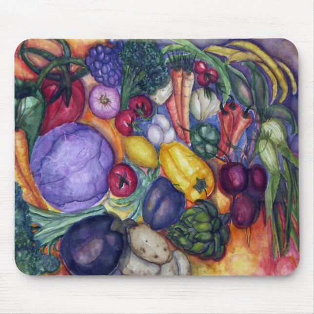 Tapis De Souris Peinture de légumes (Devant)