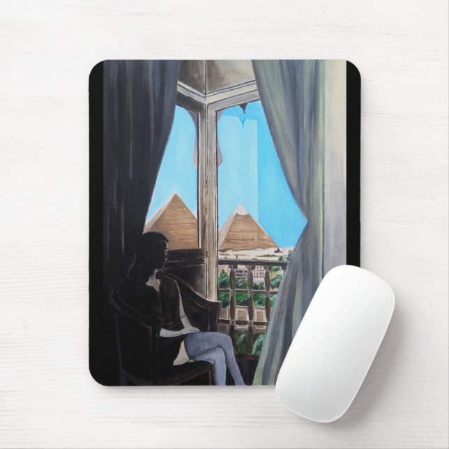 Tapis De Souris Peinture de l'hôtel Pyramisa par Alfred Fox (Avec souris)