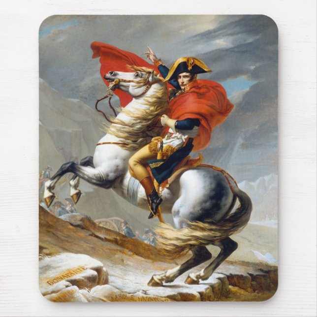 Tapis De Souris Peinture de Napoleon Bonaparte par Jacques-Louis (Devant)
