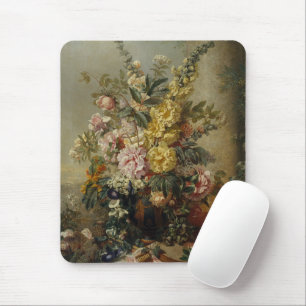 Tapis De Souris Peinture de nature morte florale antique chic et é