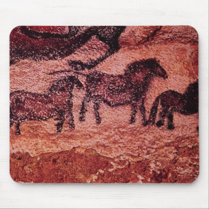 Tapis De Souris Peinture de roche des tarpans, c.17000 AVANT JÉSU