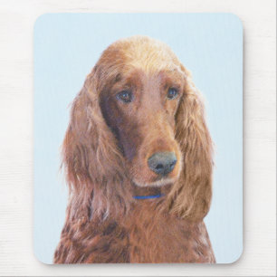 Tapis De Souris Peinture de Setter irlandais - Joli art original d