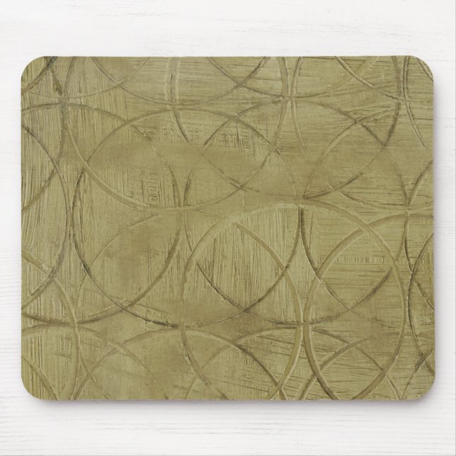 Tapis De Souris Peinture des cercles liés par Jennifer Goldberger (Devant)