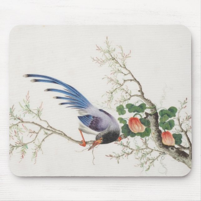 Tapis De Souris Peinture d'oiseaux chinois (Devant)