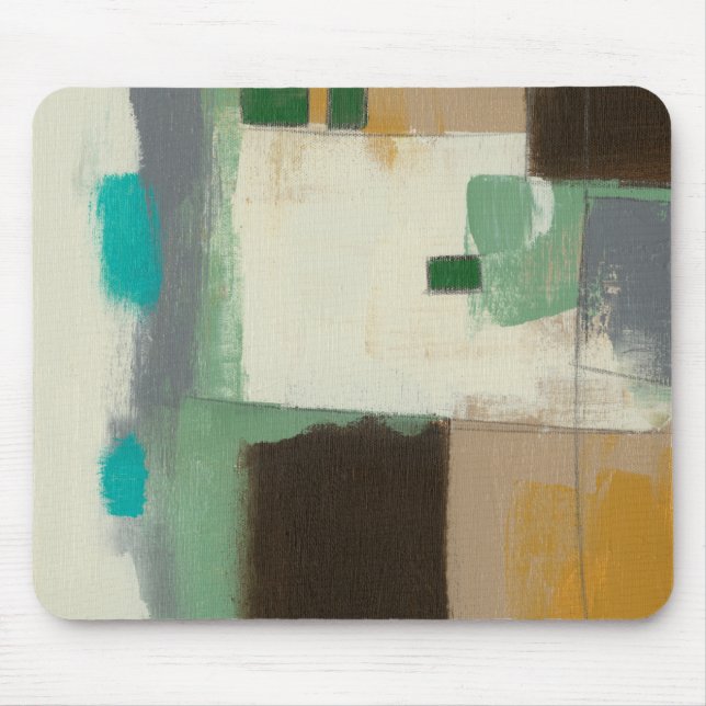 Tapis De Souris Peinture expressionniste avec pointes de brosse lo (Devant)