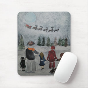 Tapis De Souris Peinture Festive Friends par Alfred Fox