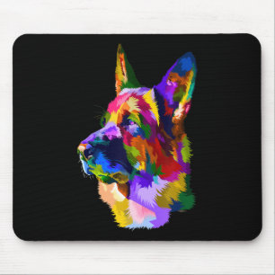 Tapis De Souris Peinture  German Shepherd Peinture Art Pet Chien M