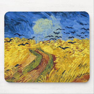 Tapis De Souris Peinture impressionniste Champs de blé de Van Gogh