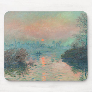 Tapis De Souris Peinture impressionniste de Monet Sunset