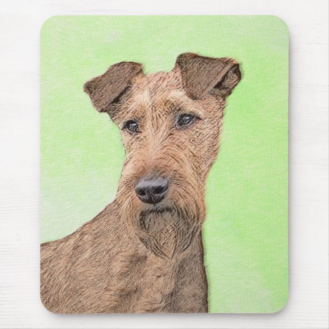 Tapis De Souris Peinture Irlandaise Terrier - Cute Original Chien  (Devant)