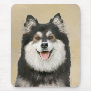 Tapis De Souris Peinture Lapphund Finlandaise - Joli art original