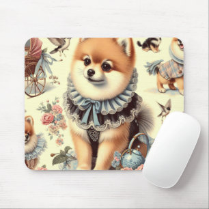 Tapis De Souris Peinture mignonne de Poméranie