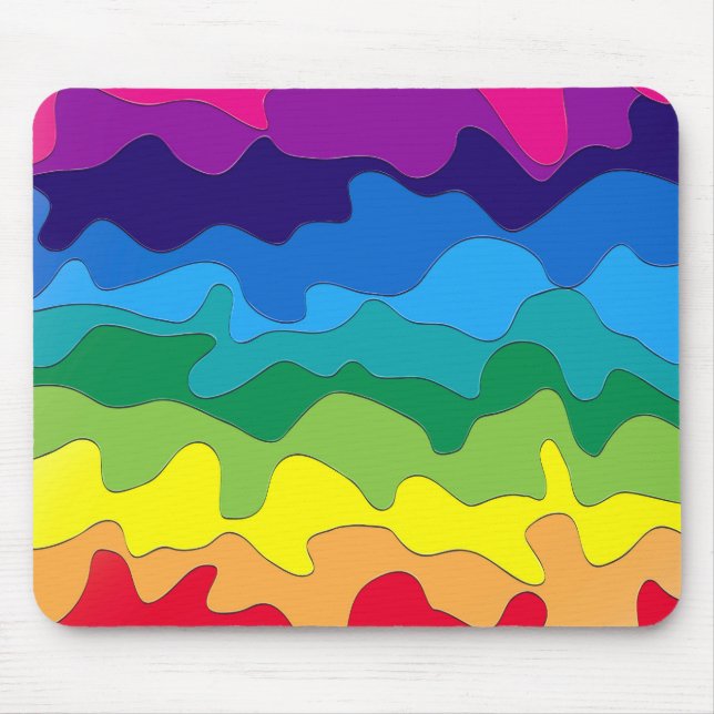 Tapis De Souris Peinture multicolore (Devant)