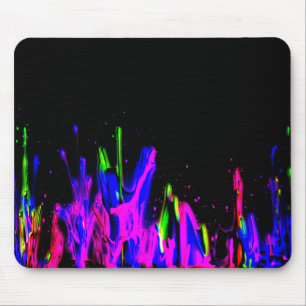 Tapis De Souris Peinture Néon Couleur Plat. PERSONNALISER L'INFORM
