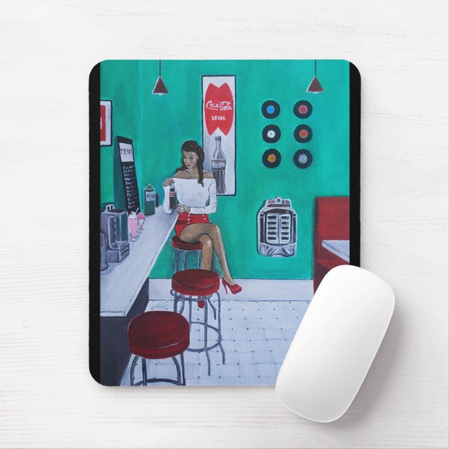 Tapis De Souris Peinture Runaround Sue par Alfred Fox (Avec souris)