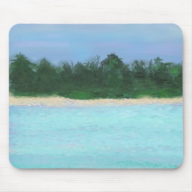 Tapis De Souris Peinture sur l'île (Devant)