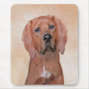 Tapis De Souris Peinture sur pilon rouge - jolie art original chie