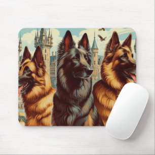 Tapis De Souris Peinture vintage belge Tervuren