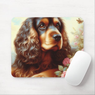 Tapis De Souris Peinture vintage d'espagne de Cocker