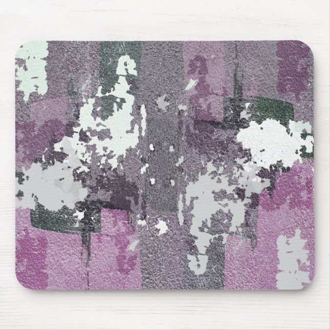 Tapis de souris peinture violette Art Abstrait (Devant)