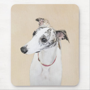 Tapis De Souris Peinture Whippet - Jolie art original chien
