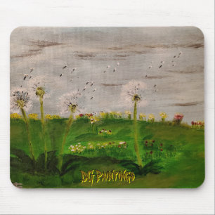 Tapis De Souris Peintures DG Champ de Pissenlits