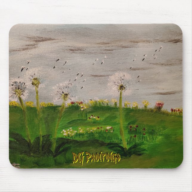 Tapis De Souris Peintures DG Champ de Pissenlits (Devant)