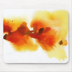 Tapis De Souris Peintures florales abstraites 2 d'aquarelle
