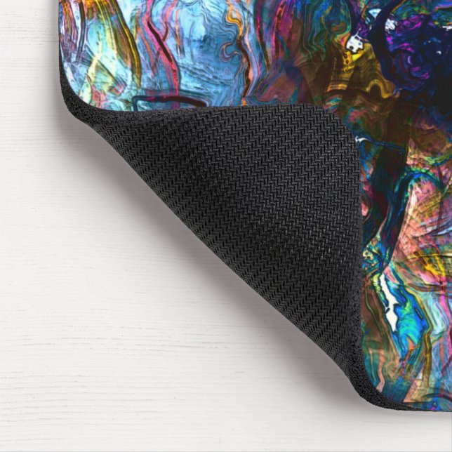 Tapis De Souris Peintures lourdes collées se chevauchant dans un m (Coin)