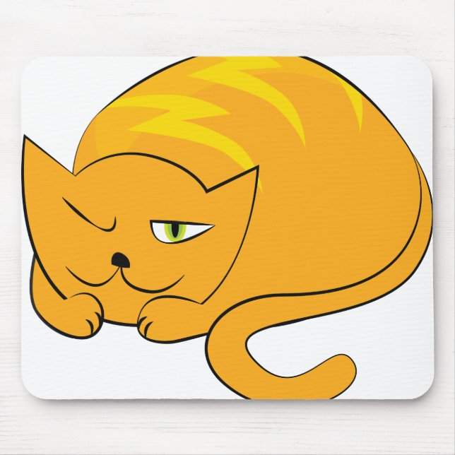 Tapis De Souris Pékin Chat orange (Devant)