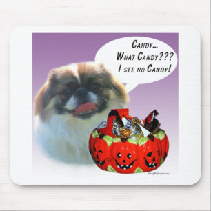 Tapis De Souris Pekingese Halloween Candy