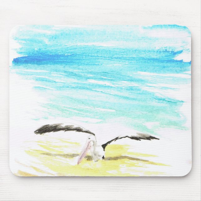 Tapis De Souris Pelican stretching wings (Devant)