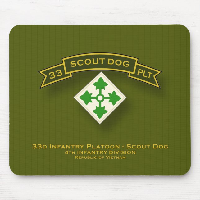 Tapis De Souris Pelotons de chien de scout (Devant)